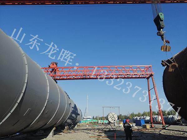 遼寧鞍山龍門吊出租公司防護(hù)龍門吊軌道